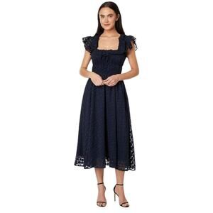 NWOT En Saison Bowie Organza Navy Dress – Sz Med